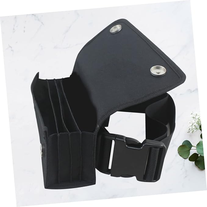 Fanny Packs for Women Belt Fanny Bag Waist Bag Cashier Small Change Ticket Miss Black Cashier (23.00x6.00x8.00 CM) - Image 6