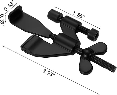 2 Packs Black Adjustable Heavy Duty Portable Door Lock,No Drill | Enhanced Safety Door Lock,for Home,Travel,Hotels,Apartments Prevents Unauthorized Entry,Silicone Protector Caps Included - Image 2