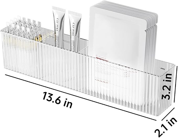 2 Pack Wall Mount Marker Organizer, Makeup Organizer Hanging Storage Organizer Bin Floating Shelves for Office Bathroom Kitchen Bedroom (Large) - Image 2