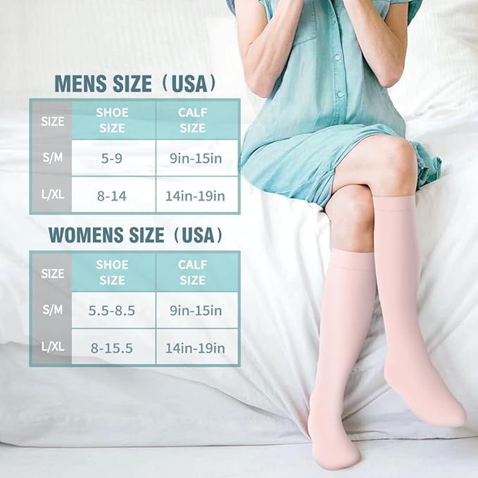 Compression Socks for Women & Men Circulation(6 pairs)-Graduated Supports Socks for Running, Athletic Sports - Image 7
