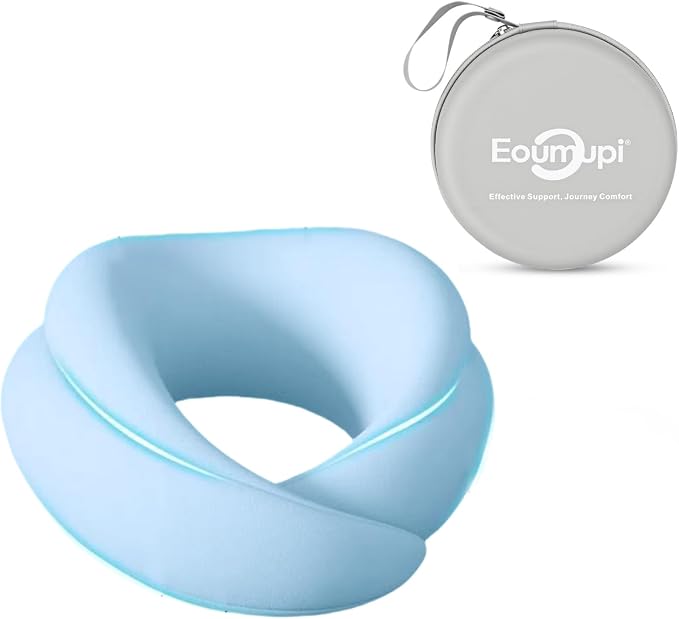 Travel Neck Pillow Airplane,Memory Foam Neck Pillow Travel,Flight Pillow - Image 2