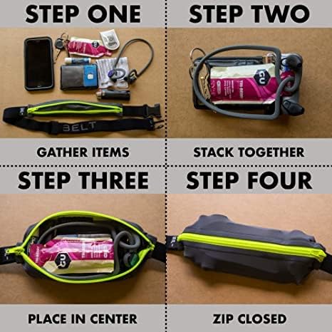SPIbelt Running Belt Original for Women Men, Phone Holder for Running, Running Fanny Pack, Holder for Phone, Running Waist Pack, Adjustable Waist, [Fits All Phones]. No Bounce, Steel Blue - Image 6