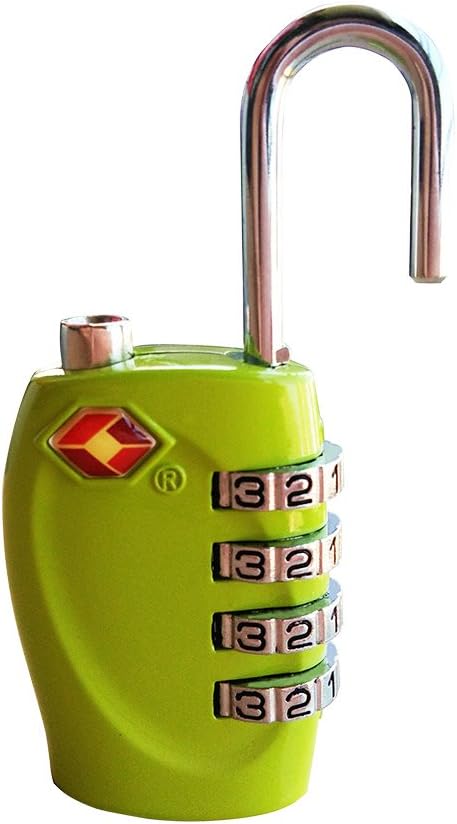 4 Dial Digit TSA Approved Travel Luggage Locks Combination for Suitcases (Green-4pack) - Image 4