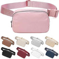 Belt Bag for Women Fanny Pack Dupes, Fashion Crossbody Waist Pack Bag with Adjustable Strap, Everywhere Belt Bag for Travel Outdoors Running Hiking（Pink） by Unknown