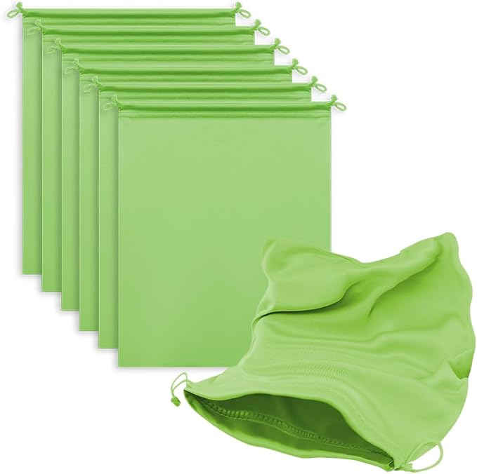 Microfiber Drawstring Bags, Multi-Size Soft Protective Pouches for Shoes, Ski Goggles, Sunglasses, Handbags & Camera Lenses by MtuxuYR