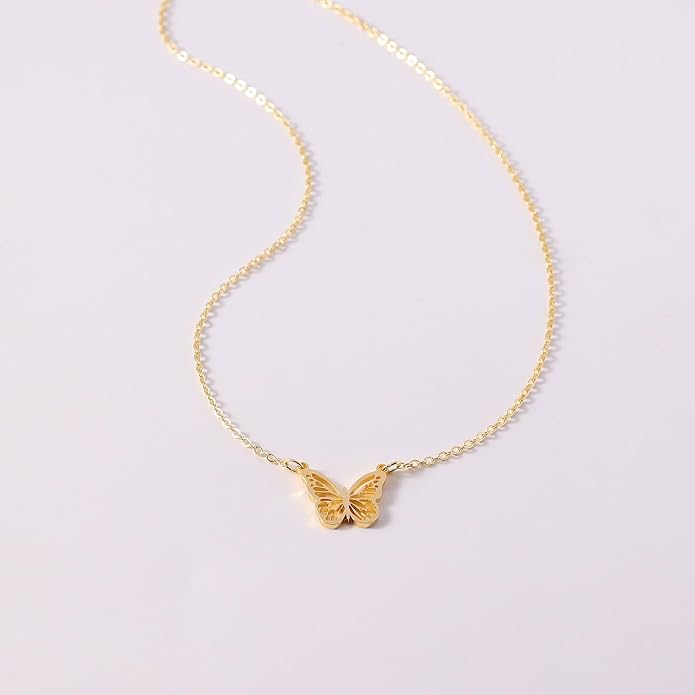 Gold Necklace for Women, Dainty Charm Pendant Necklace Jewelry Gift | 14K Gold Plated, Cute, Delicate, Adults, Non Tarnish, Hypoallergenic, Accessories - Image 4