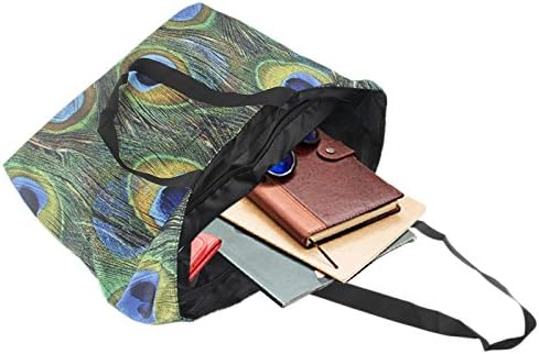 Beach Tote Bags Travel Totes Bag Shopping Zippered Tote for Women Foldable Waterproof Overnight Handbag - Image 2