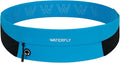 WATERFLY Running Belt Fanny Pack: Slim Lightweight Waist Bag for Runners | Trim-to-Size Hook & Loop Fit 24"-47", Workout Phone Holder, 3 Pockets, Reflective Strip, Fitness Jogging Exercise, Women, Men by Waterfly