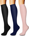 3 Pack Medical Compression Sock-Compression Sock For Women and Men Circulation -Best for Running,Nursing,Athletic Sports by LaiteHebe