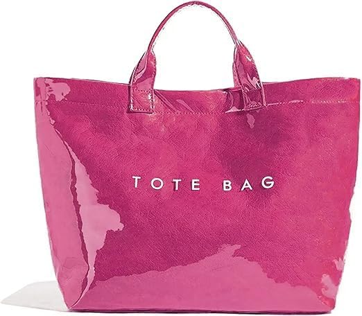 Lushandy PVC Tote Bag for Women Jelly Beach Bag Top Handle Hobo Handbag | Water-Resistant, Wipe Clean, Lightweight by Lushandy