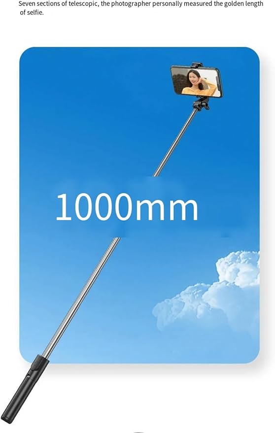 Selfie Stick Tripod,3 in 1 Extendable 360° Rotation Tripod Stand with Detachable Wireless Remote, Portable Mobile Phone Holder Compatible with iPhone,Android,Samsung - Image 4