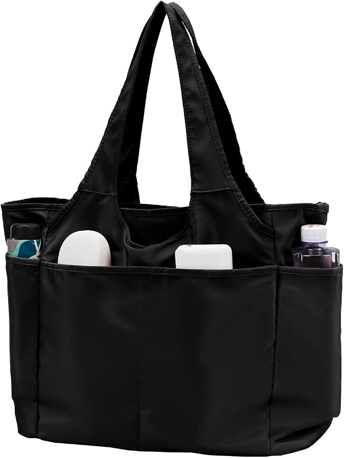 SOYMWIN Tote Bag for Women,Large Tote Bag with Compartments and Multiple Pockets,Quilted Shoulder Bag for Travel Work Sports | Large by SOYMWIN