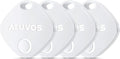 ATUVOS Air Tracker Tags-4 Pack, Bluetooth Luggage Tracker Works with Apple Find My APP (iOS Only, Not for Android), Keys Finder and Item Locator for Luggage, Backpack, Suitcases, Replaceable Battery by ATUVOS