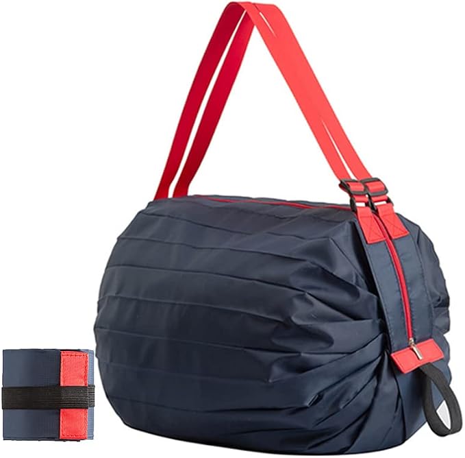 Reusable Shopping Bags, Foldable Grocery Storage Tote, Waterproof Oxford Cloth Bag for Shop, Large Durable Heavy Duty by DEFRKO