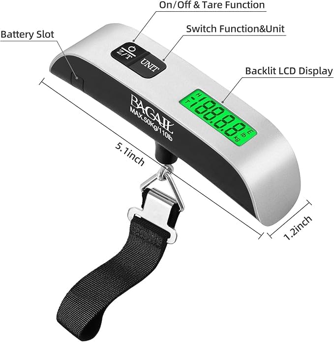 BAGAIL 8 Set Packing Cubes and Digital Luggage Scale - Image 4