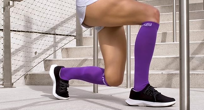 BLITZU Compression Socks for Women and Men 20-30mmHg-Circulation Support | Graduated Pressure, Leg Swelling & Pain Relief, Breathable, Everyday Wear, Running, Nurses, Shin Splints, Flight, Travel - Image 9