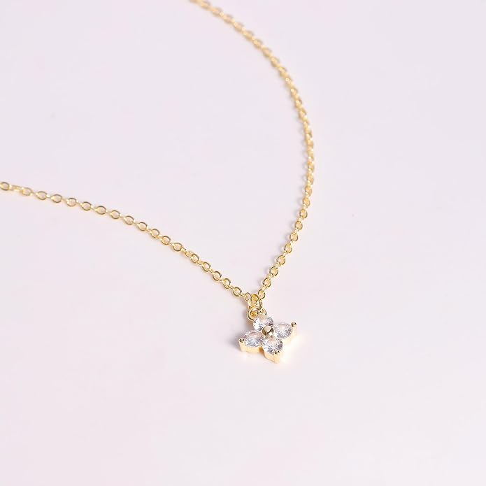 Gold Necklace for Women, Dainty Charm Pendant Necklace Jewelry Gift | 14K Gold Plated, Cute, Delicate, Adults, Non Tarnish, Hypoallergenic, Accessories - Image 4