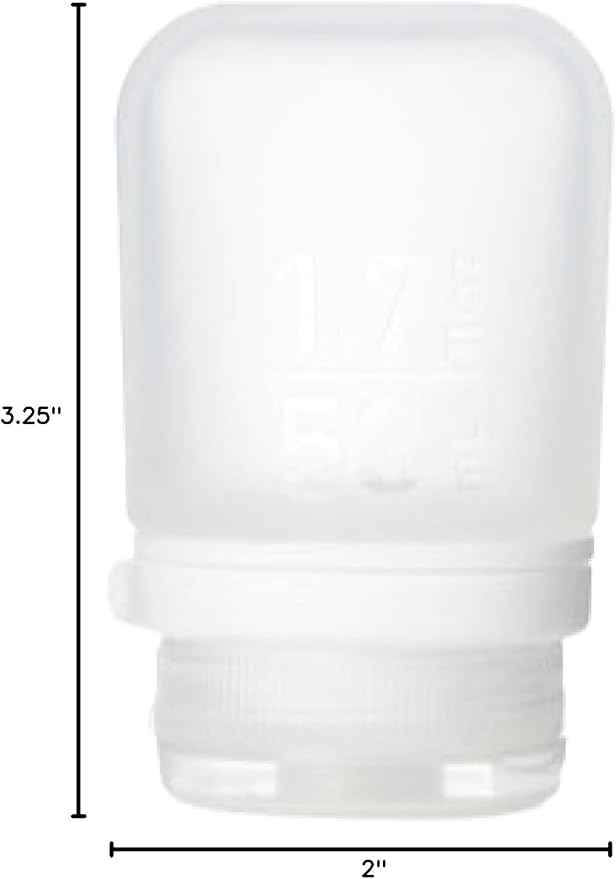 humangear GoToob+ (Small) | Refillable Silicone Travel Bottle | Locking Lid | Food-Safe Material | Clear, Small (1.7 fl.oz; 53ml) | Refillable & Leak-Proof Silicone Travel Size Bottles with Locking Cap for Toiletries, Camping & TSA Carry-On - Image 7