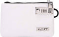 Vaultz Locking Accessories Pouch, Zippered Storage, 5 x 8 Inches, White | Compact locking pouch keeps accessories organized and secure, durable design fits easily in a bag, drawer or travel case by Vaultz