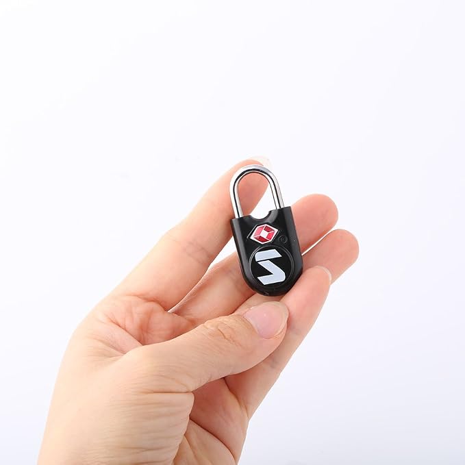 SURE LOCK Mini TSA Approved Keyed Luggage Lock – One Key Opens All, Fits Tight Zipper Gaps & Small Pull Holes, Compact Travel Lock for Suitcases, Backpacks & Handbags - Image 5