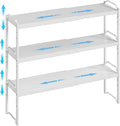 3 Pack Kitchen Cabinet Organizer Shelf, Stackable Expandable Shelves Organizers For Kitchen Cabinet Countertop Storage, Adjustable Counter Cupboard Pantry Organizer Shelf Rack Stand, Length:25.5 Inch by X-cosrack
