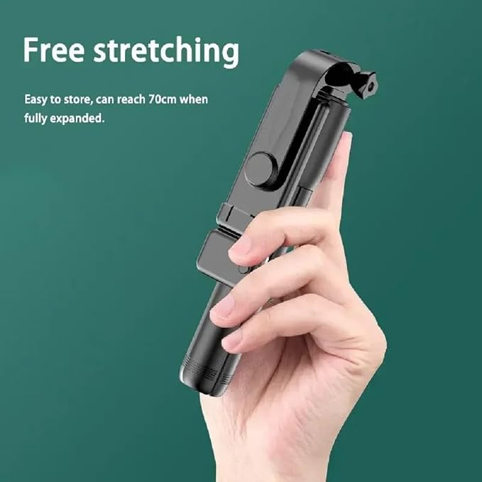 PINHEN Phone Tripod & Selfie Stick,3 in 1 Extendable 360° Rotation Tripod Stand with Detachable Wireless Remote Portable Smart Phone Holder Compatible with iPhone Android Sansung - Image 2