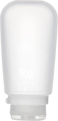 humangear GoToob+ (XL) | Refillable Silicone Travel Bottle | Locking Lid | Food-Safe Material | Clear, XL (6 fl.oz.; 177ml) | Refillable & Leak-Proof Silicone Travel Size Bottles with Locking Cap for Toiletries, Camping & TSA Carry-On by humangear