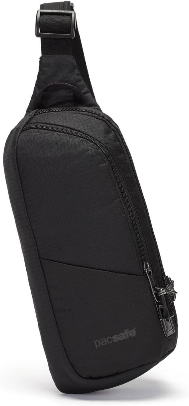 Pacsafe Vibe 150 2.5 Liter Anti Theft Sling Pack, Black by Pacsafe