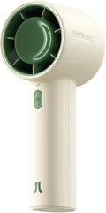 JISULIFE Handheld Turbo Fan, 4000mAh Rechargeable, 5-Speed - Beige | 22H Max Runtime, Powerful Airflow, Ultra-Quiet, with Neck Strap & Stickers Included, Gift for Women, Men & Kids by LivechillStaycool