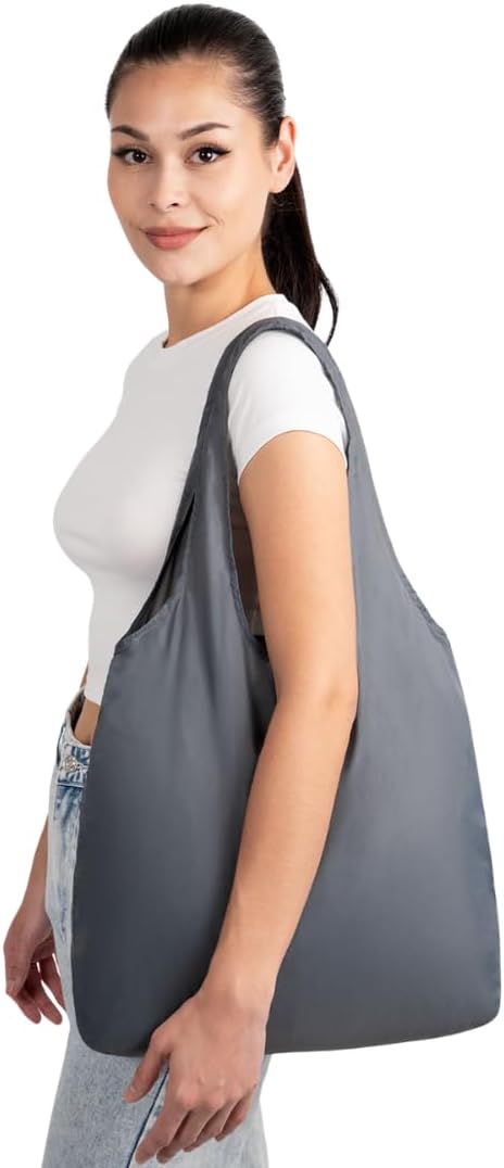 Nanobag Standard 19L Tote Foldable Packable Reusable Grocery Shopping Bag | 0.9 oz Premium Portable Collapsible Ultralight Pocket-Sized for Everyday Use & Travel - Image 2