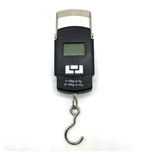 Art&Beauty Digital Fish Scale, 110 lbs Capacity, Hanging Balance with LCD Backlight Display, Portable Handle, Stainless Steel Hook by Unknown