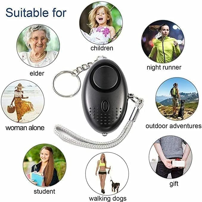 Personal Safety Alarm for Women, Girls, Children and Elderly | 140DB Siren, Police Approved, LED Light Torch, Reusable Keychain - Image 4