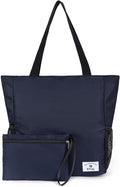 ETidy Large Capacity Foldable Tote Bag With Zipper | Water-resistant, Lightweight, Sandproof, Beach Bag, Gym Bag, Travel Shopping Bag by ETidy