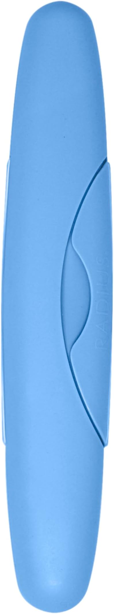 RADIUS Toothbrush Travel Case for Standard Brush, BPA-Free Recycled Plastic, Portable for Bathroom, School, Home, Camping (Light Blue, 8.25H - 1.38W - 1.75L (in)) by RADIUSCorporation