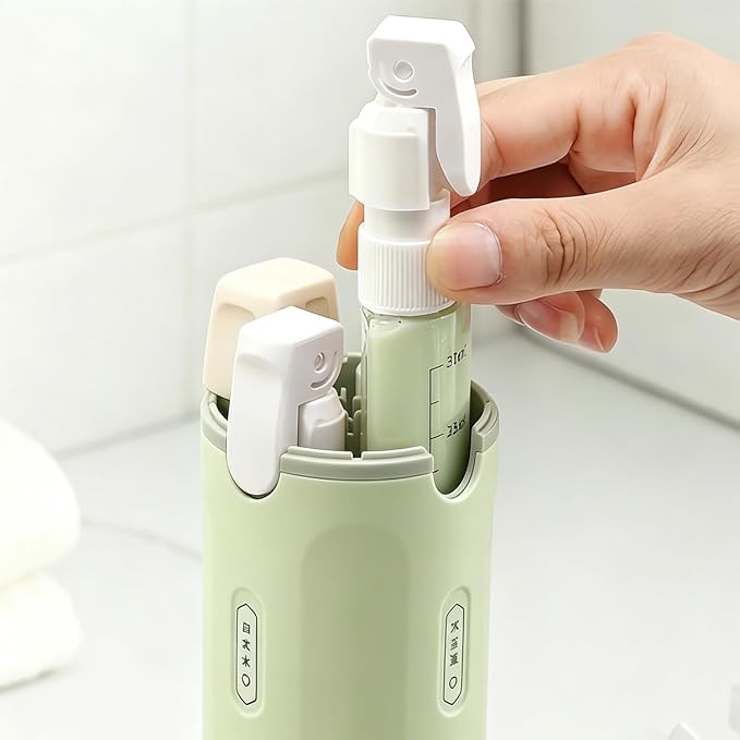 4-in-1 Travel Size Toiletries Set, 4OZ Leak Proof Cosmetic Containers, Portable TSA Approved Traveling Size Bottles for Shampoo, Lotion, Toiletries Travel Essentials Bottles - Image 7