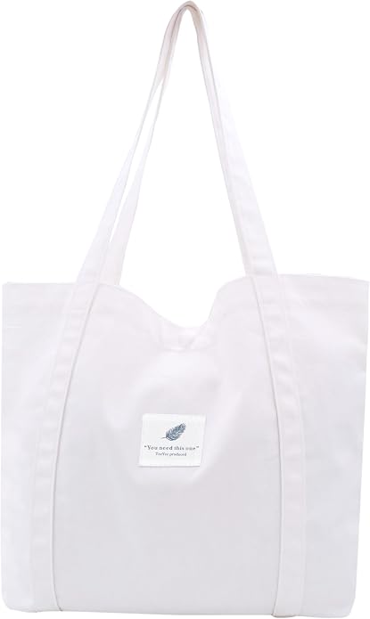 TeeYee Women Tote Bag Foldable Shoulder Bag for Travel Work | Solid Color Shopper,Lightweight & Portable,Wide & Reinforced Handles,Multi-Purpose Use,Soft & Sturdy,Machine Washable by TeeYee