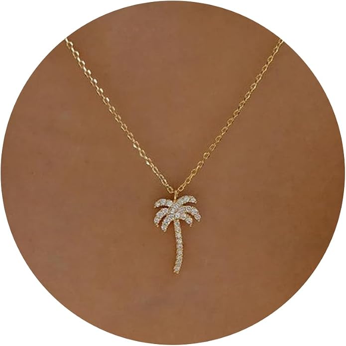 Gold Necklace for Women, Dainty Charm Pendant Necklace Jewelry Gift | 14K Gold Plated, Cute, Delicate, Adults, Non Tarnish, Hypoallergenic, Accessories by GUOKEJEWELRY