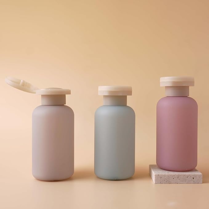 Travel Shampoo Bottles for Toiletries, Leak Proof Travel Size Toiletries Bottle Containers for Shampoo and Conditioner, Reusable Squeeze Bottles, Essentials Accessories (Garden Series, 3.4oz, 4Pcs) - Image 4