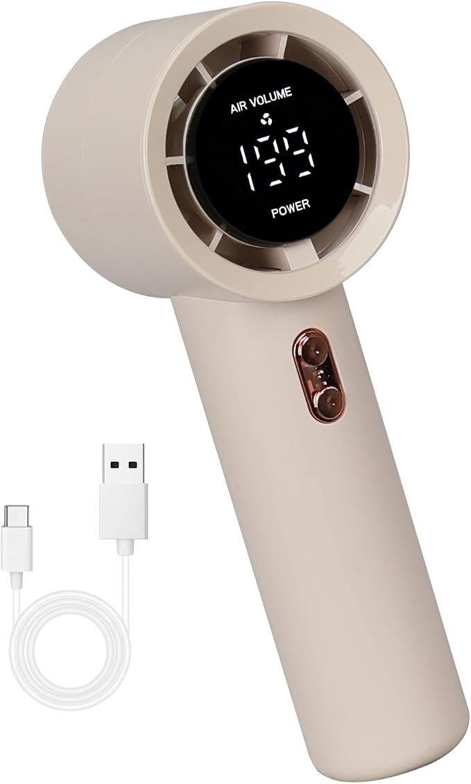 Portable Handheld Fan, Compact Personal Mini Fan (Beige) by Unknown