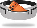 Running Belt for Men Women, Ultra-thin Run Belt with Pockets Secure Adjustable Fanny Pack Marathon Jogging Runners Belt for Phone, Keys & Essentials - Fits 6.9'' Phones (Gray, X-Large) by Welcometothesun