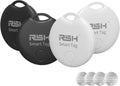 RSH Air Tracker Tag 4 Pack Luggage Tracker Smart Tag Works with Apple Find My, Bluetooth Key Finder Locator for Bags,Wallet Tracker,Item Finder Tag Locate or Tracking for Keys(iOS only) by RSH