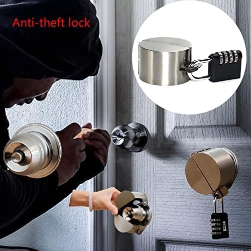 Door Handle Lock Device - Prevents Turning of Door Knob and Access to Keyhole - Image 2