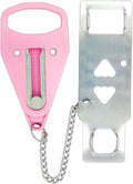 Portable Door Lock, Extra Lock for Additional Privacy and Safety in Apartment Home, Protect Family Security and Prevent Unauthorized Entry in Traveling, Home, Bedroom, Hotel, Apartment. (Pink) by Unknown