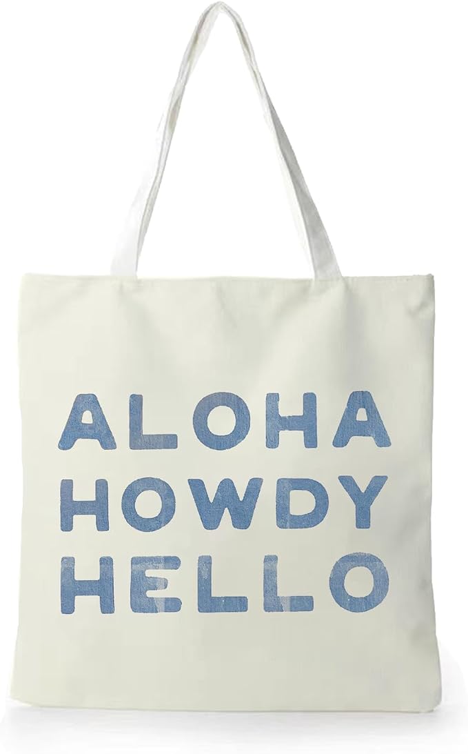 Summer Coastal Beach Canvas Tote Bag by Welcometowoodforest