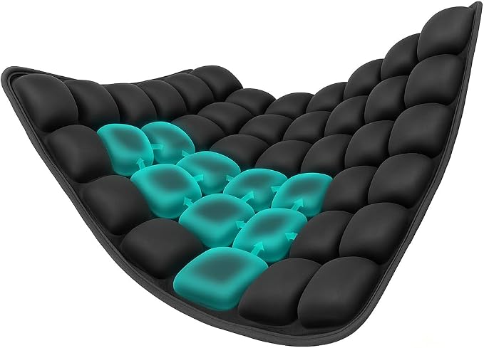 Inflatable Seat Cushion, Portble Airplane Travel Cushion, Pressure Relief Seat Cushion, Comfort Orthopedics Pain Pressure Relief Cushion,Adjustable Bubble,for Wheelchair,Car,Office,Home (36-Point) by HighQualityFlagship