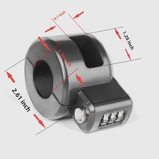 Keyed Door Handle Lockout Device Cover with Code to Disable Access to Keyhole Combination Lock for Bedroom from Outside Only Fits Handle Lock with Long Connecting Shaft Please Measure Before Order - Image 6
