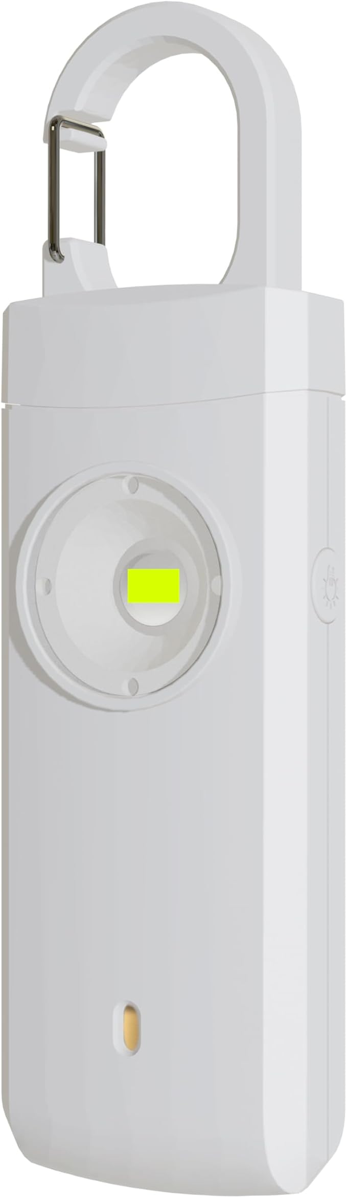Rechargeable Personal Safety Alarm for Women, Loud Siren Birdie Sound, Strobe SOS LED Light, USB Charging, Be Safe with Personal Alarm Self Defense Keychain for Wife, Daughter, Student, White by HELPHIER