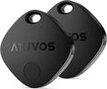 ATUVOS Air Tracker Tags-2 Pack, Bluetooth Luggage Tracker Works with Apple Find My APP (iOS Only, Not for Android), Keys Finder and Item Locator for Luggage, Backpack, Suitcases, Replaceable Battery by ATUVOS