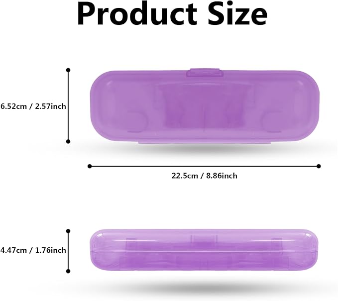 Newly upgraded toothbrush travel case, suitable for Oral-B/Oral-B Pro/Philips Sonicare/Aquasonic toothbrush, travel electric toothbrush box(purple) - Image 6