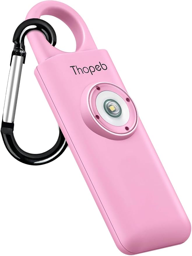 Personal Safety Alarm for Women – Superior Loud Siren & SOS Strobe | Premium Compact & Well-crafted Self Defense Keychain Alarm, College Dorm Essential, Variety of Colors (Pink) - Image 11